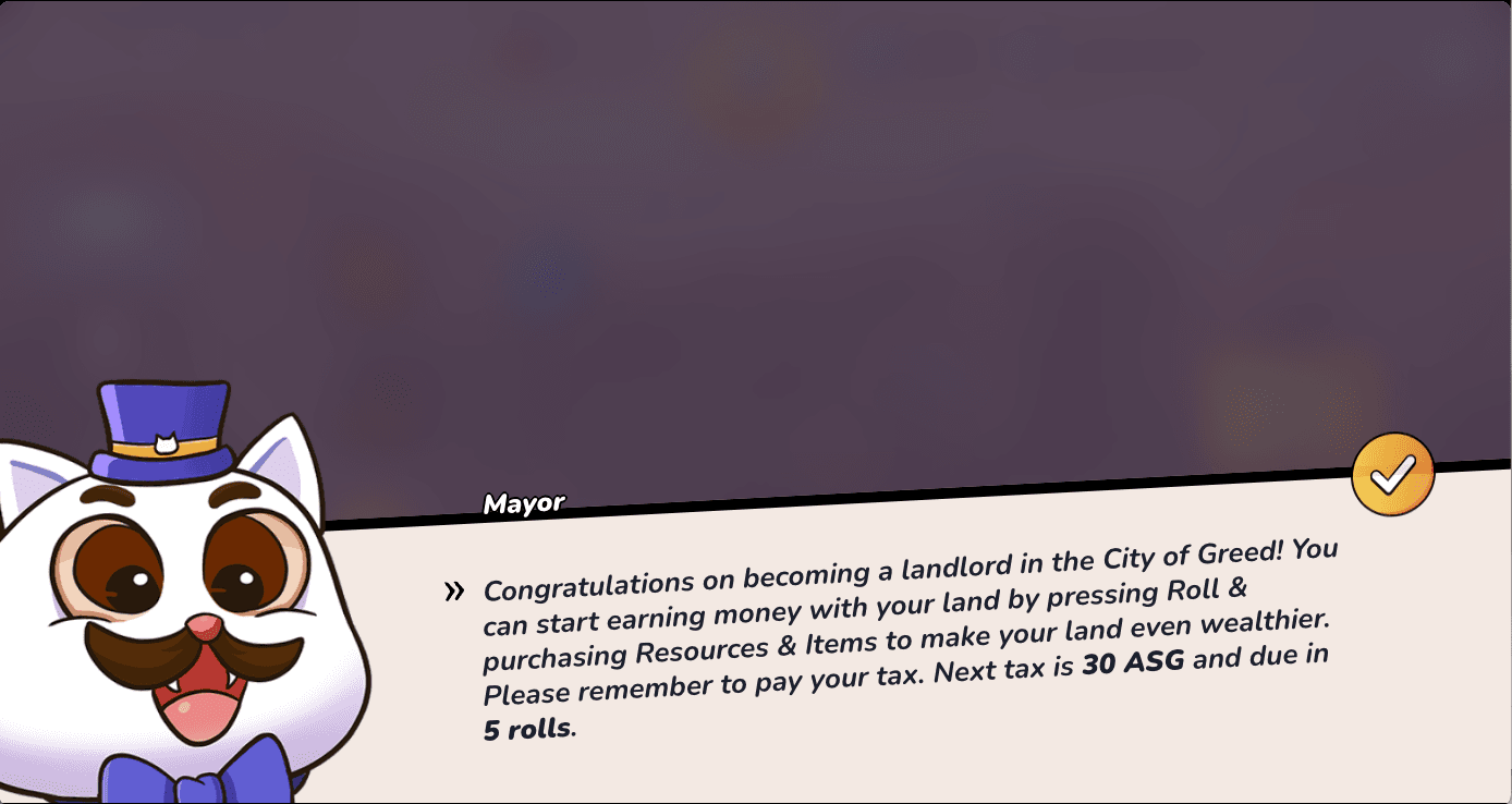 bắt đầu chơi game city of greed
